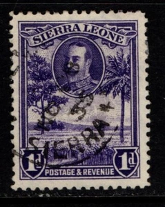 Sierra Leone 1932 King George V 1d Rice Fields SG152 Used - Bild 1 von 1