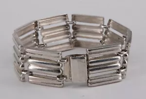 Vintage Designer Armband, 1970 Jahre, 19 cm, 830 Silber (S 2505) - Bild 1 von 2
