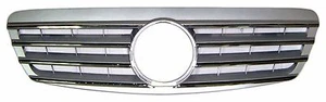 Griglia anteriore per mercedes benz classe s w220 cromata e argento 1998-2001 s600 s500 - Foto 1 di 1