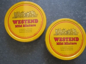 Blechdose Westend Mild Mixture Tobacco Piccadilly London vintage Dosen 2 Stück - Bild 1 von 6