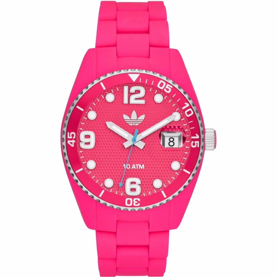 NUEVO-RELOJ ADIDAS BRISBANE TONO ROSA+ROJO, CORREA SILICONA ROSA, ADH6162 Foto 1 de 1