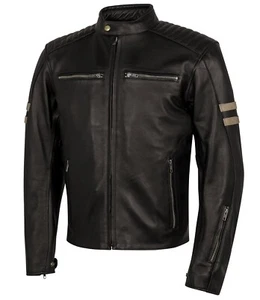 Chaqueta Moto de Cuero Moore Legend Marrón Oscuro Marrón TG 2XL - Imagen 1 de 2