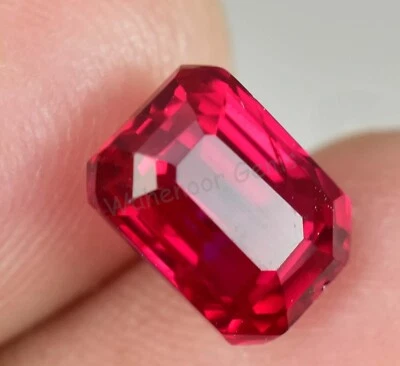 Natürlich Pyrop Granat 4.30 Karat Smaragd Agl Zertifiziert Mosambik Lose - Bild 1 von 4