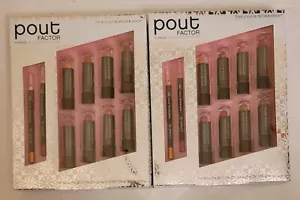 2 Sets The Color Workshop Pout Factor 10 Piece Lip Color Collection. - Picture 1 of 2