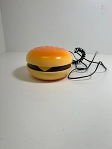 Hamburger Shape Cheeseburger Corded Phone Telephone Novelty - Picture 1 of 6