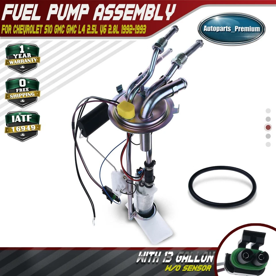 Conjunto de bomba de combustible para Chevrolet S10 GMC GMC L4 2,5 L V6 2,8 L 1992-1993 13 galones Foto 1 de 4