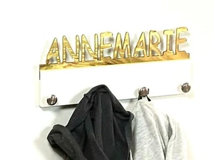 Abrigo Personalizado Colgador Bolso Sombrero Toalla Sudadera Gancho Organizador Pared Decoración - Imagen 1 de 11