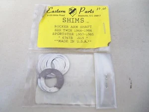 1957-1985 HARLEY SHOVELHEAD & SPORSTER ROCKER ARM SHAFT SHIMS .005 / 10 PACK - Picture 1 of 1