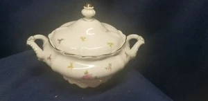 Johann Haviland Rose Chinz Covered Casserole BEAUTIFUL! - Picture 1 of 8
