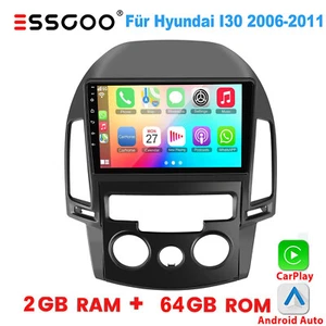 Für Hyundai i30 06-2011 2+64GB Autoradio Carplay Android 13 GPS NAVI RDS BT WIFI - Bild 1 von 14