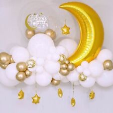 Moon star foil balloon set EID Mubarak Muslim festival Ramadan Kareen party deco