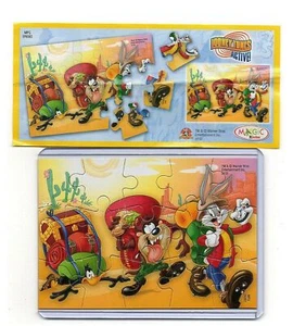 UN080 PUZZLE LOONEY TUNES ACTIVE + BPZ KINDER SORPRESA ITALIA 2010/2011 - Picture 1 of 1