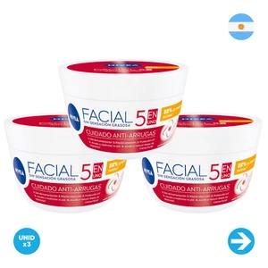 Nivea – Crema Facial Cuidado Anti Arrugas - 100ml x 3 Unidades - Picture 1 of 1