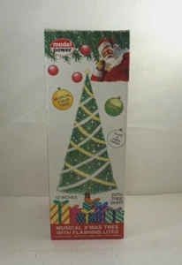 NOS Model Power 12" MUSICAL X'MAS TREE Train Layout Accessory 977 (#2) - Picture 1 of 5