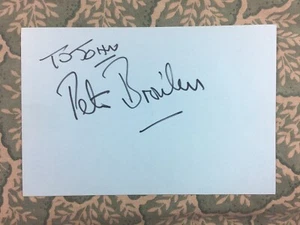 Peter Bromilow - Wild at Heart - My Stepmother Is an Alien - Autograph 1975 - Picture 1 of 2