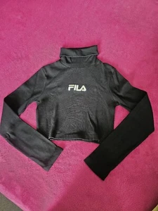 Fila Roll Neck Crop Top - Picture 1 of 4