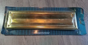 SOLID BRASS MAIL SLOT 11" x 2" National *NEW* w/Template/screws/Interior Plate - Picture 1 of 7