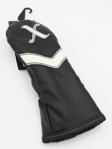 NEW Maxfli Vintage Collection Black/White #X Hybrid Rescue Golf Club Head Cover - Picture 1 of 3