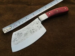 Custom Handmade Antiqued High Carbon Steel Chef Knife, Cleaver, Axe, Camping 111 - Foto 1 di 4