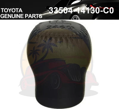 Toyota GENUINE New SUPRA JZA80 MK4 6-Speed Black Leather Shift Knob - Imagem 1 de 1
