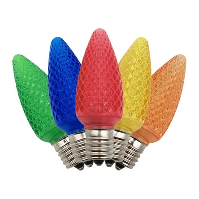 25 Pack C9 Dimmable Shatterproof Led Bulb, E17 Intermediate Base, C9 Replacem... - Image 1 of 4