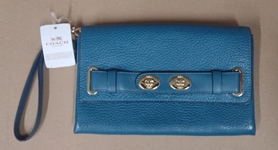 Bolso sin asas Coach F53424 Blake en cuero burbuja, cierre a presión, nuevo con etiquetas Foto 1 de 4