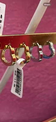 Orecchini Argento Cuore Acciaio Inox  - Immagine 1 di 3