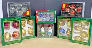 Christmas Classics Holiday Ins Hand Crafted Glass Ornaments Mixed Lot - Picture 1 of 14
