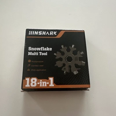 18-in-1 Snowflake Multi-Tool Gadget Pocket Screwdriver Spanner. Pack Of 10! - Image 1 of 4