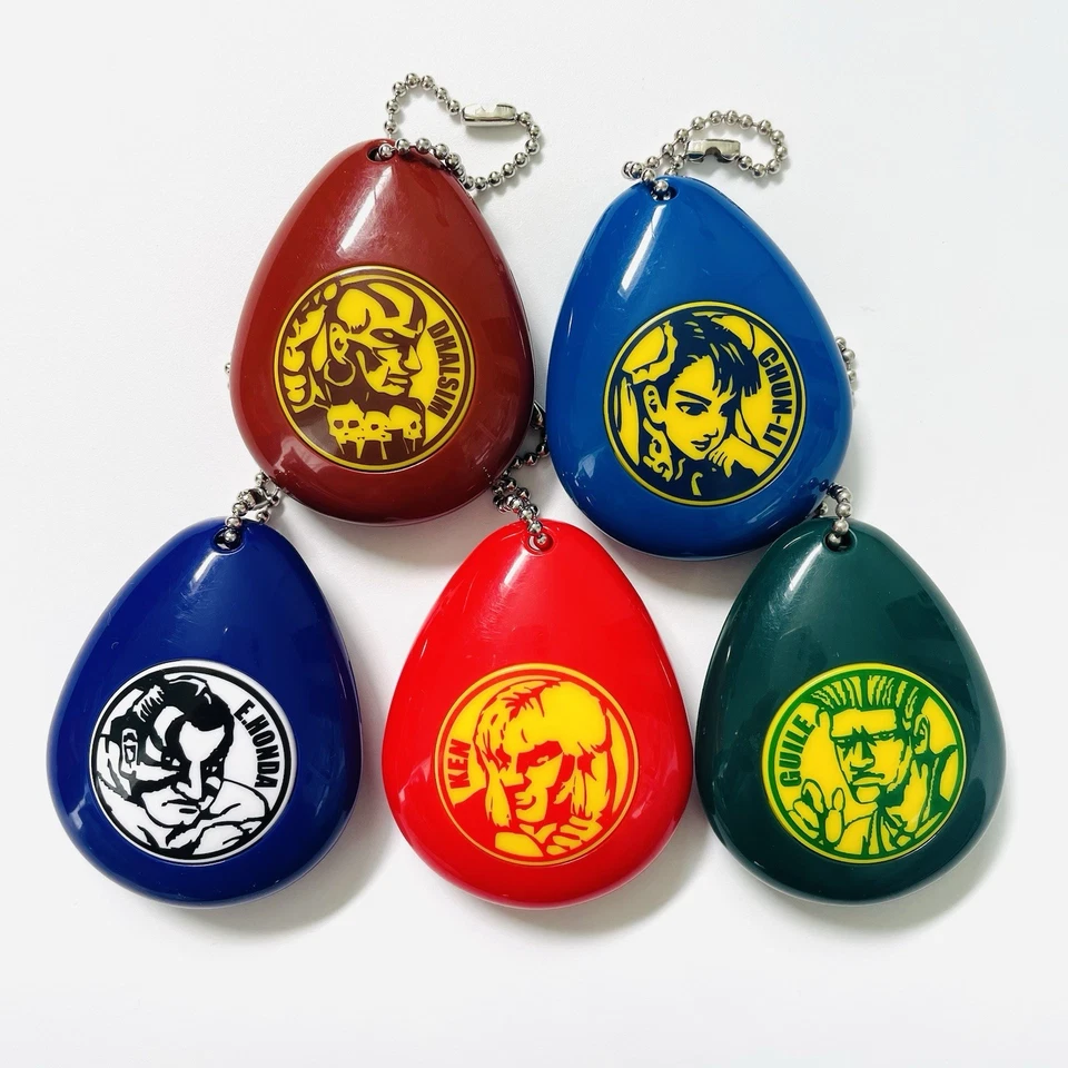 2007 STREET FIGHTER II 2 Soundrop Sound Keychain Charm 5 types GUILE Capcom - Image 1 of 4