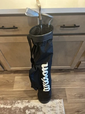 Wilson Golf Bag With 2 Putters And One Pitching Wedge - Image 1 of 4