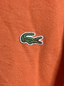 Camisa polo para hombre Lacoste talla 6 (XL) naranja manga corta calce clásico logotipo de cocodrilo - Imagen 1 de 4
