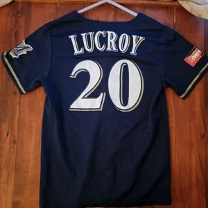 Camiseta deportiva de béisbol de los Milwaukee Brewers MLB Jonathan Lucroy juvenil mediana - Imagen 1 de 4