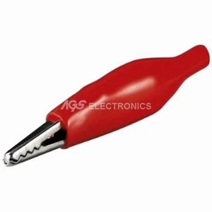 3 x Clip a Coccodrillo 32.5mm colore Rosso CRCLRE-01 (3 pezzi) - Picture 1 of 1