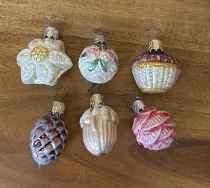 Vintage INGE-GLAS Mini Glass Ornaments made in Germany - Picture 1 of 10