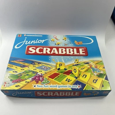 Junior Scrabble Board Game - by Mattel Vintage 1999 - Complete VG Condition - Image 1 of 4