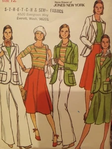 UC Vintage Jacket Sewing Pattern Pants Vintage Skirt Sewing Pattern 4707 Sz 12 - Picture 1 of 2