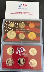 2005 United States Mint Silver San Fransisco Set 10 Coins - Picture 1 of 1
