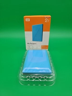 Western Digital 2TB My Passport Portable External Hard Drive WDBYVG0020BBL-WESN - Image 1 of 4
