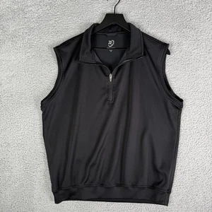 Zero Restriction Tour Series Golf Vest Men's Medium Black 1/2 Zip Pullover - Picture 1 of 7