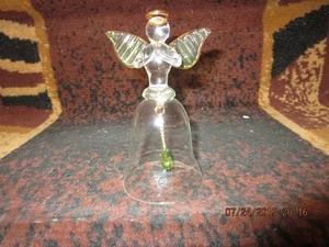 CAMPANA DE ÁNGEL DE VIDRIO VINTAGE--5" DE ALTO---#R39A-8 - Imagen 1 de 24