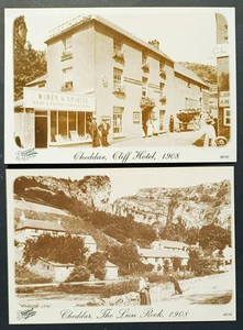 Juego de 4 postales de la colección Early CHEDDAR Village Bristol Somerset - Imagen 1 de 3