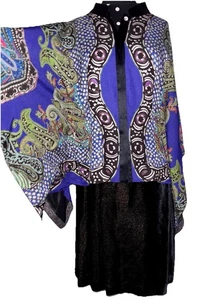 ETRO-Stunning Silk Kaftan/Blouse-Size 44-Italy - Picture 1 of 13