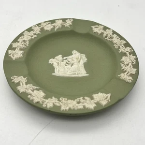 Vintage Wedgwood Ashtray Green Jipsome Made In England - Picture 1 of 4