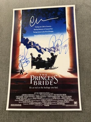 Póster Princesa Novia Firmado por Elwes, Wright, Salvaje Autenticado con Certificado de Autenticidad 11x17 Foto 1 de 4
