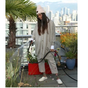 Lauren Manoogian Oversize Strickjacke mit weiten Knöpfen One Size Ecru Beige Neu mit Etikett  - Bild 1 von 15