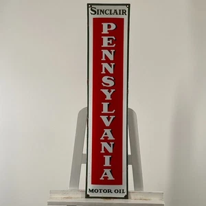 Sinclair Enamel Sign - 90x20cm (35.4x7.9") - Retro Motor Oil Collector Iron Sign - Picture 1 of 19
