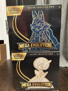POKEMON MEGA EVOLUTIONS ETB SET OF TWO (2) ELITE TRAINER BOX NEW SEALED TCG RARE - Picture 1 of 3