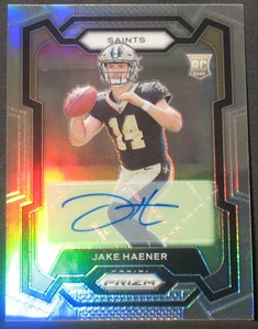 Jake Haener 2023 Panini Prizm Autograph Rookie Silver #374 New Orleans Saints - Picture 1 of 2