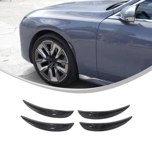Car Front Rear Wheel Eyebrow Protection Trim For BMW 7 Series 2023+ ABS Carbon - Picture 1 of 12